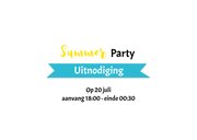 Uitnodiging Tuinfeest Summer party 2