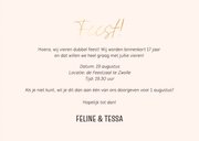 Uitnodiging verjaardag dubbel feest foto houtlook 3