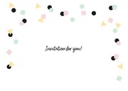 Uitnodiging verjaardag hip feestelijk eenvoudig 2