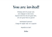 Uitnodiging verjaardagsfeest 40 jaar goud foto stijlvol 3