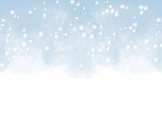 Uitnodiging voor kerstborrel met waterverf en sneeuw Achterkant