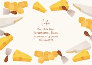 Uitnodigingskaart borrel kaas proeverij cheese uitnodiging 2