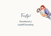Uitnodigingskaart feestje met muzikanten 2