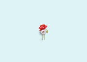 Uitnodigingskaart pensioen veldbloemen Achterkant