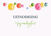 Uitnodigingskaart swingend verjaardagsfeest 2