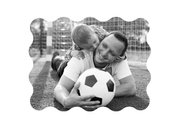 Vaderdag fotokaart liefste papa hartjes zwart wit stoer 2