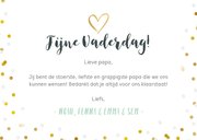 Vaderdag fotokaart met 3 foto's, confetti en namen 3