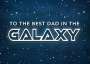 Vaderdag kaart best dad in the galaxy - ruimte thema 2