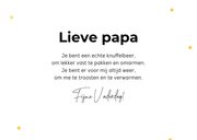 Vaderdagkaart happy fathers day 3D tekst krijtbord 3