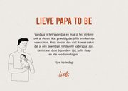Vaderdagkaart illustratie man en zwangere vrouw | Kaartje2go