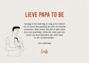 Vaderdagkaart illustratie man en zwangere vrouw 3