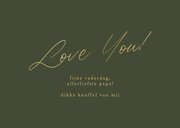 Vaderdagkaart 'Love You!' goud fotocollage 6 foto's 3