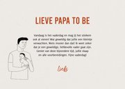 Vaderdagkaart papa to be met portretje en typografie 3