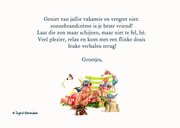 Vakantiekaart dagje aan het strand 3