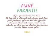 Vakantiekaart fijne vakantie ijsjes zomervakantie 3
