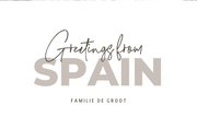 Vakantiekaart 'Greetings from Spain' fotocollage 3