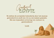 Vakantiekaart groetjes uit Egypte piramide fotocollage zon 3