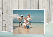 Vakantiekaart schelpen strandlook groeten uit.. 2