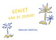 Vakantiekaart zomerse groetjes  3