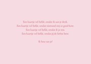 Valentijnskaart I love u met een hartje in het midden 3