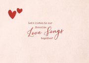 Valentijnskaart liefdesliedjes cassettebandje 2