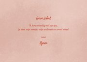 Valentijnskaart XOXO hartjes foto's en roze verf 3