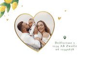 Verhuiskaart adreswijziging new home citrusvruchten hartjes  2