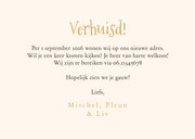 Verhuiskaart foto voordeur nieuwe woning hartjes new home 3