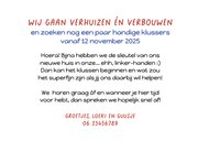Verhuiskaart Loeki de Leeuw gaat verbouwen 3