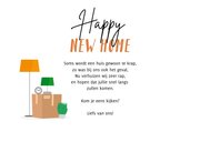 Verhuiskaart nieuwe woning verhuisdozen spullen 3