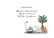 Verhuiskaart vintage auto met Eindhoven 3
