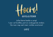 Verjaardagskaart baby jongen kind boefje 1 jaar grappig 3
