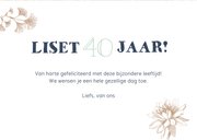 Verjaardagskaart bloemen met eigen foto, naam en leeftijd 3