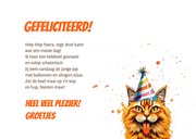 Verjaardagskaart feest met kater 3