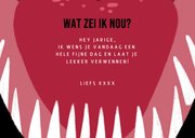 Verjaardagskaart in de bek kijken 3