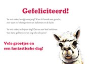 Verjaardagskaart lama raden 3