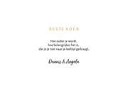 Verjaardagskaart man goud typografie van harte proficiat 3
