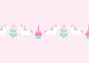 Verjaardagskaart met feestende unicorns en foto 2