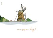 Verjaardagskaart met Hollands landschap 2