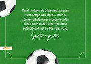 Verjaardagskaart met rode kaart en vlaggetjes 3