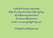 Verjaardagskaart met teksten Violen en zomerbloemen 3