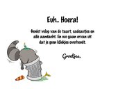 Verjaardagskaart met wasbeer en afvalbak 3