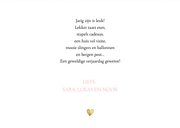 Verjaardagskaart met waterverf, hartjes en grote foto 3