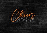 Verjaardagskaart stoer zwart oranje spetters birthday friend 2