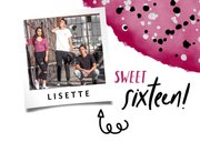 Verjaardagskaart "sweet sixteen' met waterverf en spetters 2