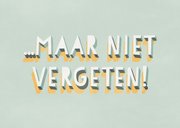 Verjaardagskaart 'Te laat...' leeg taartbordje en typografie 2