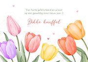 Verjaardagskaart tulpen boeket aquarel 3