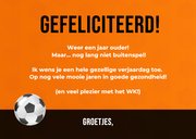 Verjaardagskaart voetbal shirt met foto leeftijd en naam 3