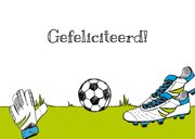 Verjaardagskaart voetbalschoen 3