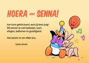 Verjaardagskaartje met vrolijke blije diertjes 3